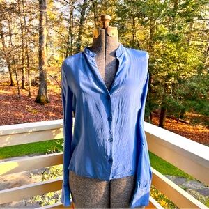 DVF Silk Button Down Shirt size 6